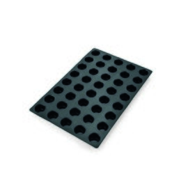 baking mould  • round  • muffin | 40-cavity | mould size Ø 50 x 30 mm  L 590 mm  B 385 mm product photo