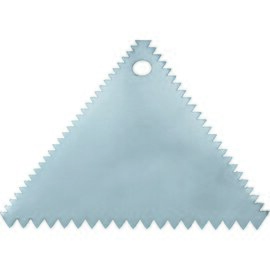 comb scraper stainless steel triangular  L 110 mm product photo