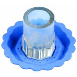 silicone mould plastic blue round Ø 115 mm product photo