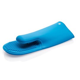 heat resistant mitten silicone blue product photo