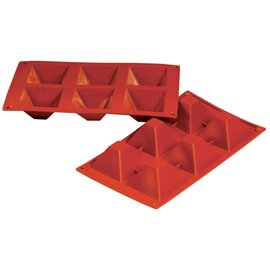 baking mould  • pyramide | 15-cavity | mould size 36 x 36 x H 22 mm  L 300 mm  B 175 mm product photo