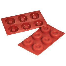 baking mould  • wreath  • round | 6-cavity | mould size Ø 72 x 23 mm  L 300 mm  B 175 mm product photo