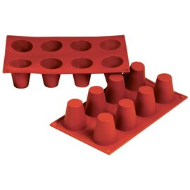 baking mould  • dariole | 8-cavity | mould size Ø 55 x 60 mm  L 300 mm  B 175 mm product photo