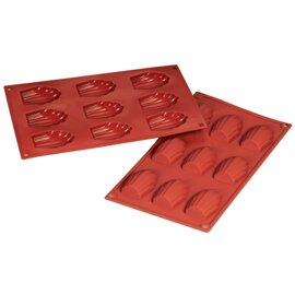 baking mould  • Madeleine cake | 6-cavity | mould size 68 x 45 x H 17 mm  L 300 mm  B 175 mm product photo