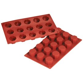 baking mould  • octagonal | 15-cavity | mould size Ø 38 x 26 mm  L 300 mm  B 175 mm product photo