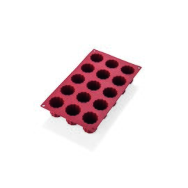 baking mould  • round | 15-cavity | mould size Ø 45 x 45 mm  L 300 mm  B 175 mm product photo