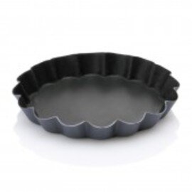 tartelette mould black corrugated non-stick coated Ø 100 mm  H 18 mm product photo