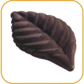 chocolate mould  • leaf | 14-cavity | mould size 59 x 31 x H 5 mm  L 275 mm  B 135 mm product photo