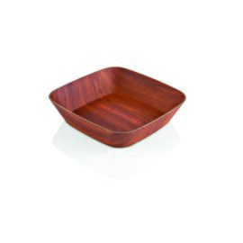bowl POLYSTYROL WOOD serving dishes 250 ml polystyrol wood look 110 mm  x 110 mm  H 40 mm product photo