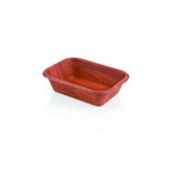 bowl POLYSTYROL WOOD serving dishes 700 ml polystyrol wood look 195 mm  x 135 mm  H 55 mm product photo