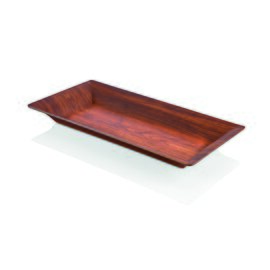 bowl POLYSTYROL WOOD serving dishes polystyrol wood look 550 mm  x 330 mm  H 50 mm product photo
