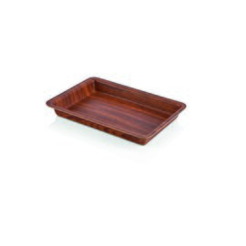 bowl POLYSTYROL WOOD serving dishes polystyrol wood look 330 mm  x 230 mm  H 40 mm product photo
