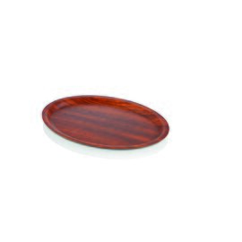 tray POLYSTYROL WOOD polystyrol oval | 285 mm  x 205 mm product photo