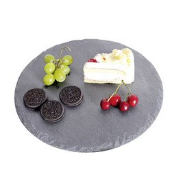 natural slate platter natural slate black coolable Ø 300 mm  H 6 mm product photo