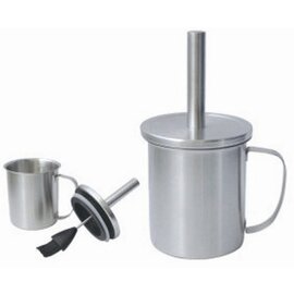 Clearance | brush container stainless steel 800 ml  Ø 110 mm  H 125 mm product photo