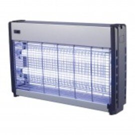 B-Stock | Insect killer, aluminum anodized, ABS sides, for placing or hanging, 2 x 20 Watt UVA lamps, radius: approx. 150 square meters, grid voltage 2000 - 2500 V. product photo