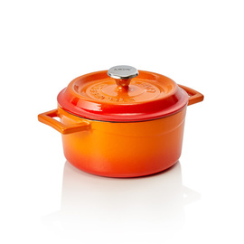 cocotte Ø 165 mm 1.3 ltr orange cast aluminium enamelled | suitable for induction product photo