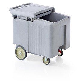 ice-caddy grey 2 swivel castors|2 fixed castors 2 braked castors 790 mm  x 600 mm  H 740 mm product photo