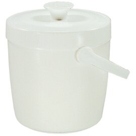 ice bucket with lid 1.5 ltr plastic white double-walled  Ø 155 mm  H 180 mm product photo