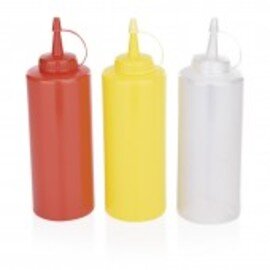 squeeze bottle 450 ml plastic red screw cap |locking cap Ø 70 mm H 200 mm product photo