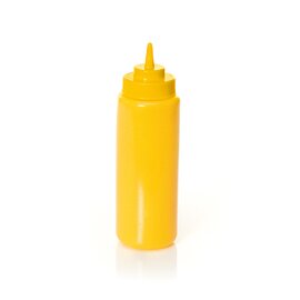 squeeze bottle 950 ml plastic yellow screw cap Ø 80 mm H 260 mm product photo