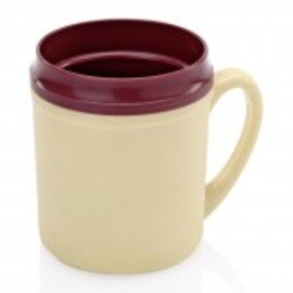 thermal mug HOSPITAL 250 ml polypropylene brown beige Ø 80 mm  H 100 mm product photo