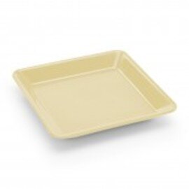 plate HOSPITAL plastic cream coloured square 135 mm  x 135 mm  H 15 mm product photo