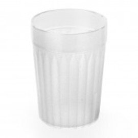 CLEARANCE | mug HOSPITAL 230 ml polypropylene transparent with relief Ø 70 mm  H 95 mm product photo