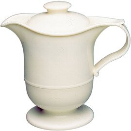 Thermo-saucer, plastic with glass insert, 0.4 ltr., Color: white, not suitable for dishwasher product photo