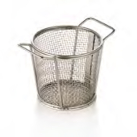 serving frying basket stainless steel Ø 95 mm H 85 mm 2 handles product photo