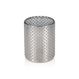 tea light holder Nubs Metallic Cylinder glass Ø 80 mm H 100 mm product photo