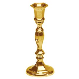 Solid brass candle, 18 cm high product photo