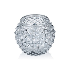 tea light holder Ball Smoke Grey glass Ø 75 mm H 60 mm product photo