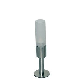 candle holder 1-flame glass stainless steel  H 280 mm product photo