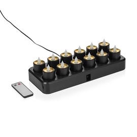 LED tea lights YUYU, 30 x 14 x 3 cm, rechargeable product photo