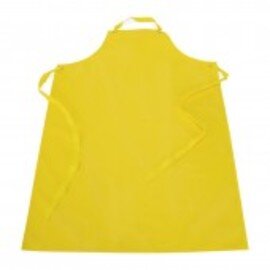 work apron PU 300 µm yellow  L 700 mm  H 1000 mm product photo