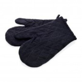 heat resistant mittens cotton black 1 pair 320 mm product photo