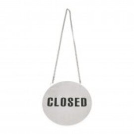two sided sign • CLOSED • OPEN • OPEN|CLOSED Ø 130 mm product photo