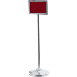 info stand A4 • stainless steel silver coloured H 1090 mm product photo