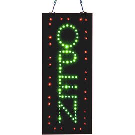 LED sign, &quot;OPEN&quot;, color: green, 46 x 19,5 cm product photo