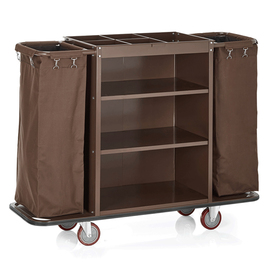 room service cart brown | 1420 mm  x 450 mm  H 1120 mm product photo