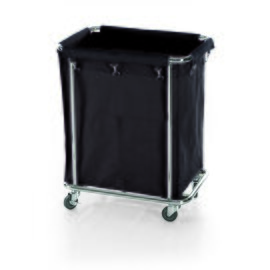 laundry cart chromed black | 650 mm  x 450 mm  H 840 mm product photo