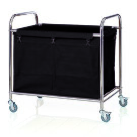laundry cart black | 900 mm  x 540 mm  H 920 mm product photo