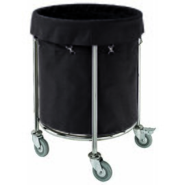 laundry cart black  Ø 600 mm  H 800 mm product photo