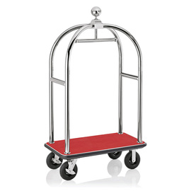 Steel trolley for luggage hot sale