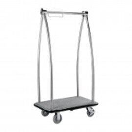 luggage trolley stainless steel grey H 1715 mm product photo