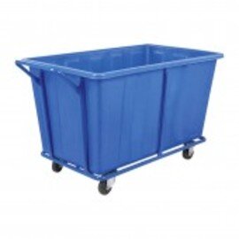 laundry cart polyethylene blue | 1400 mm  x 760 mm  H 820 mm product photo