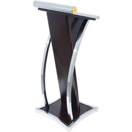 speaker lectern stainless steel wood  H 1200 mm product photo