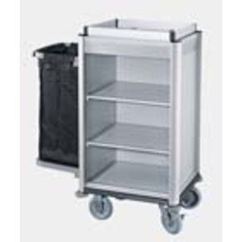 housekeeping cart bright edge profiles|aluminium look | 1 laundry bag product photo
