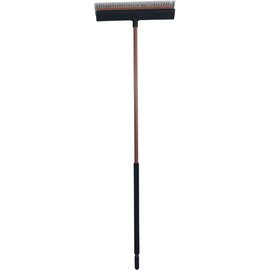 broom brush  | bristles made of nylon  | black  | red  L 450 mm product photo
